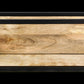 Wandbox Levels - 75x25 cm - mangohout/ijzer - Velaria Interiors