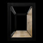 Wandbox Levels - 75x25 cm - mangohout/ijzer - Velaria Interiors