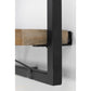 Wandplank Levels - 25x70 cm - mangohout/ijzer - Velaria Interiors