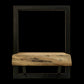 Wandplank Levels Live Edge - 25x32 cm - acacia/ijzer - Velaria Interiors