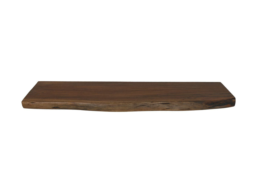 Wandplank Live Edge - 90x20 cm - acacia/ijzer