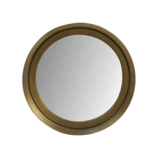 Wandspiegel Fletcher Rond - ø20 - antique gold - Metaal/glas - Velaria Interiors