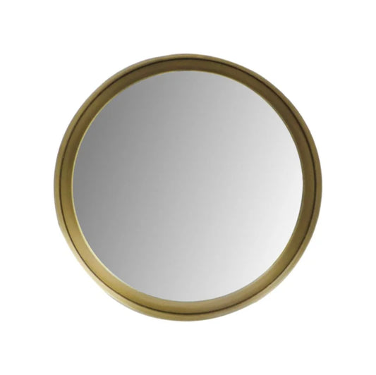 Wandspiegel Fletcher Rond - ø30 - antique gold - Metaal/glas - Velaria Interiors