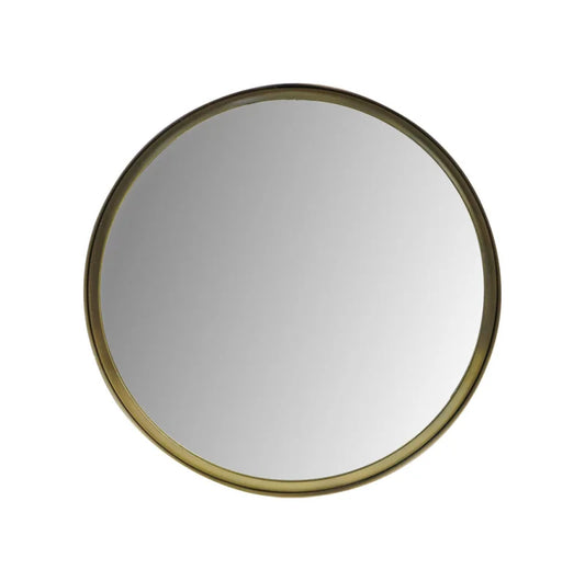 Wandspiegel Fletcher Rond - ø50 - antique gold - Metaal/glas - Velaria Interiors