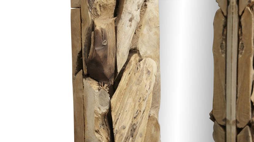 Wandspiegel Root - 240x140 cm - teak wortelhout - Velaria Interiors