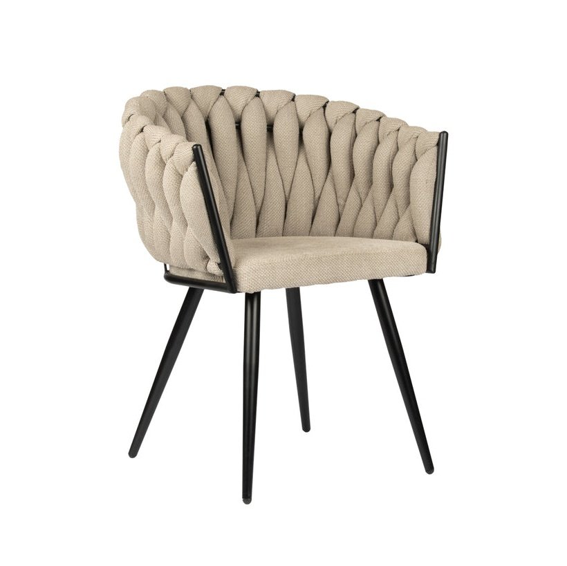 Wave chair beige Set van 2 - Velaria Interiors