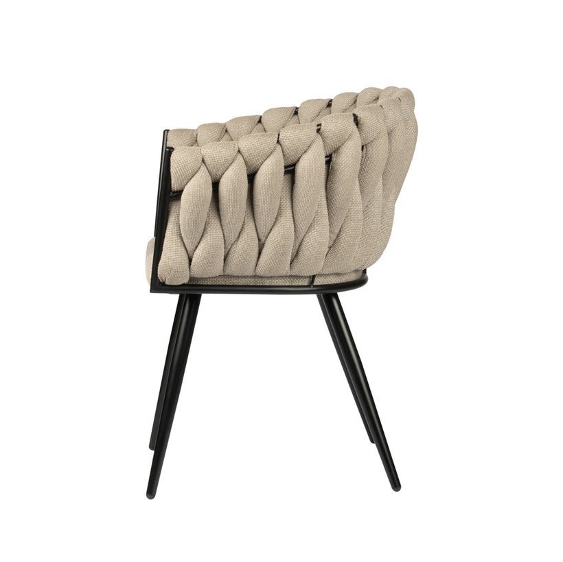 Wave chair beige Set van 2 - Velaria Interiors