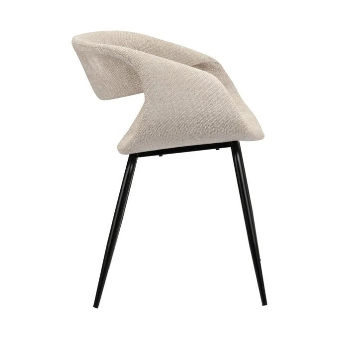 Whale Chair Beige Set van 2 - Velaria Interiors