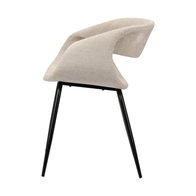 Whale Chair Beige Set van 2 - Velaria Interiors