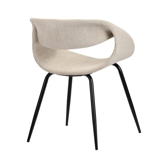 Whale Chair Beige Set van 2 - Velaria Interiors