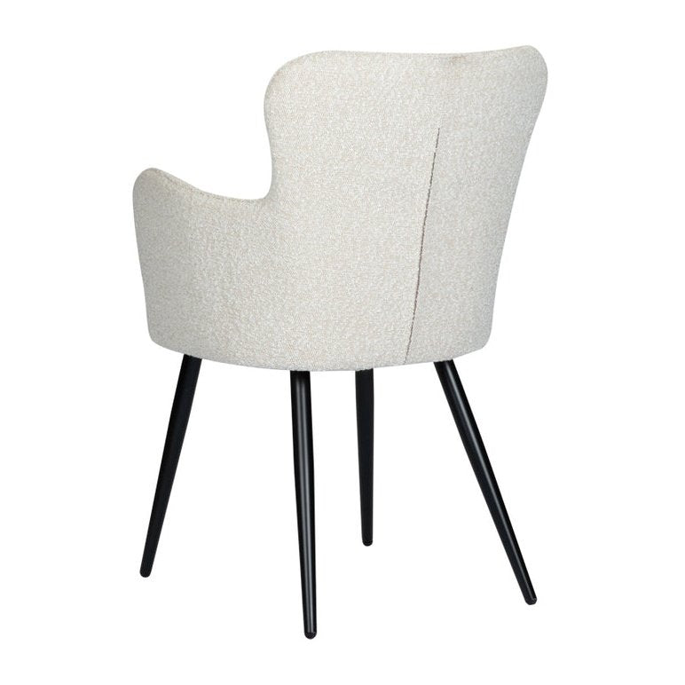 Wing chair Parelwit Set van 2 - Velaria Interiors