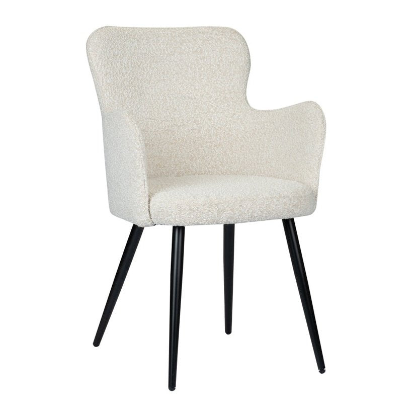 Wing chair Parelwit Set van 2 - Velaria Interiors