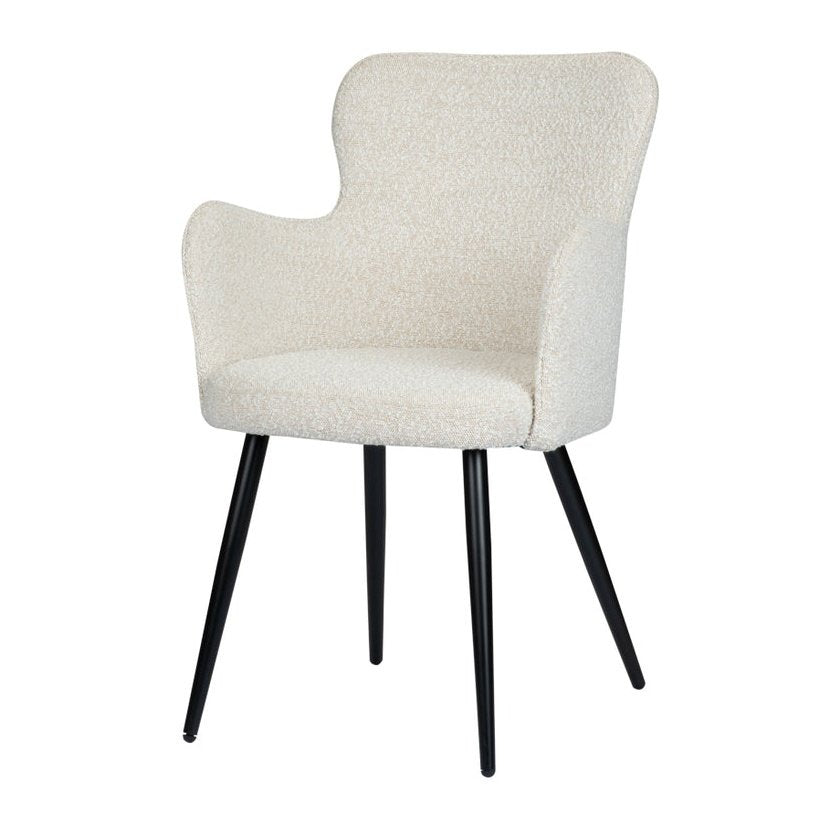 Wing chair Parelwit Set van 2 - Velaria Interiors