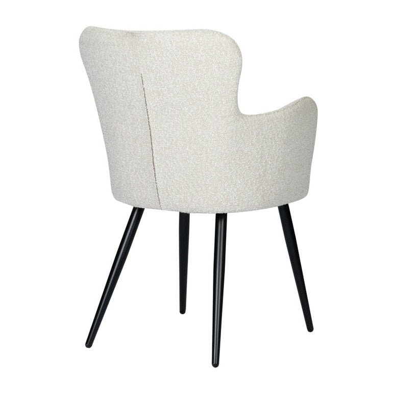 Wing chair Parelwit Set van 2 - Velaria Interiors