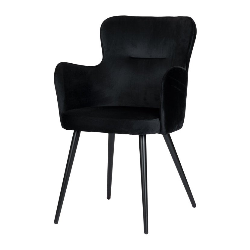 Wing chair Zwart Set van 2 - Velaria Interiors