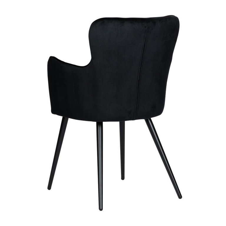 Wing chair Zwart Set van 2 - Velaria Interiors