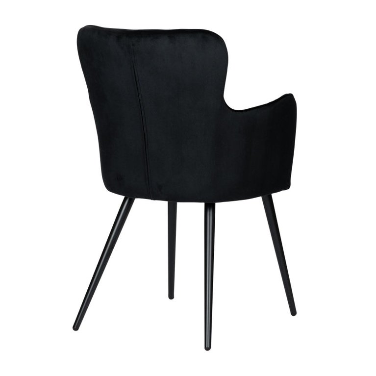 Wing chair Zwart Set van 2 - Velaria Interiors