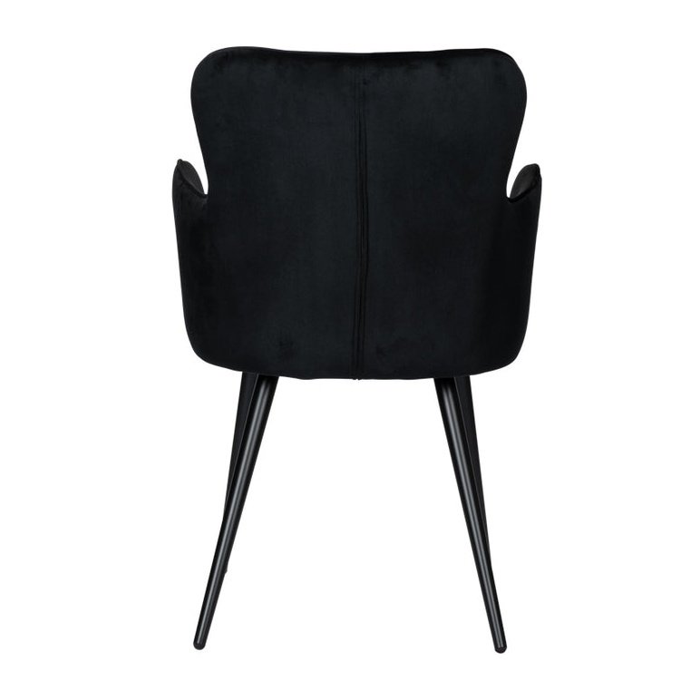 Wing chair Zwart Set van 2 - Velaria Interiors